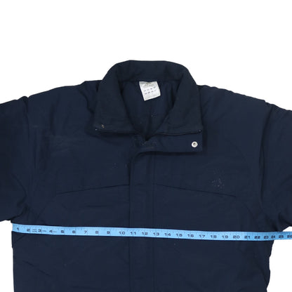 Adidas Men's Blue L Full Zip Lined Parka Jacket