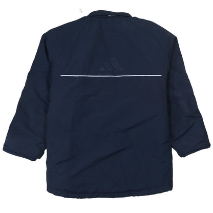 Adidas Men's Blue L Full Zip Lined Parka Jacket