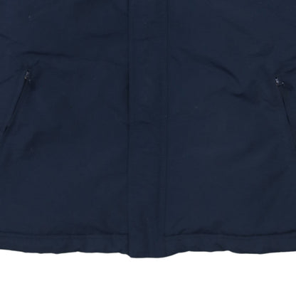 Adidas Men's Blue L Full Zip Lined Parka Jacket