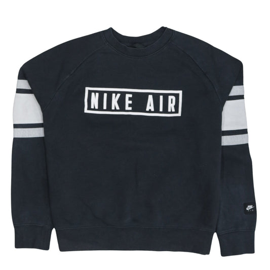 Nike Air Women's Black Cotton Blend Pullover Sweatshirt M
