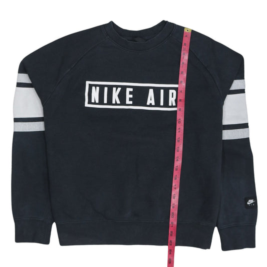 Nike Air Women's Black Cotton Blend Pullover Sweatshirt M