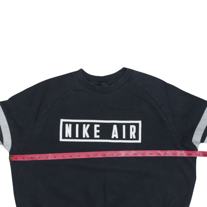 Nike Air Women's Black Cotton Blend Pullover Sweatshirt M