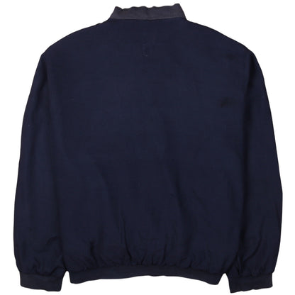 Firethorn Men’s Blue Silk Bomber Jacket L Casual Full Zip