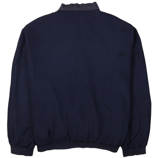 Firethorn Men’s Blue Silk Bomber Jacket L Casual Full Zip