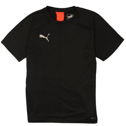 Puma Boys Black 13-14 Years Crew Neck Active T-Shirt