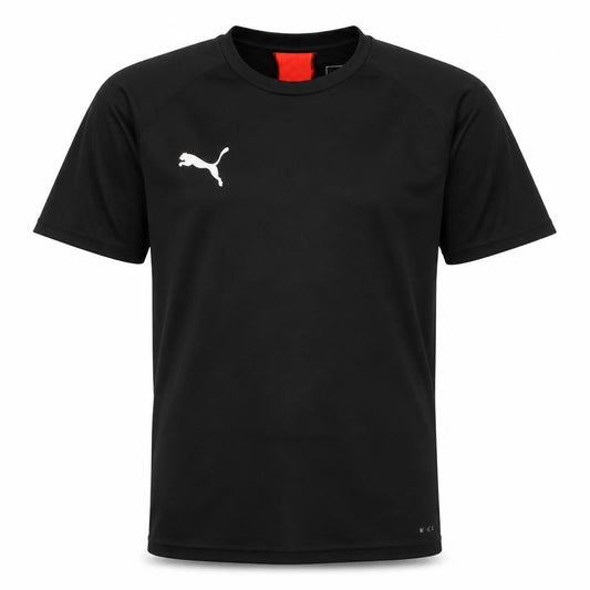 Puma Boys Black 13-14 Years Crew Neck Active T-Shirt