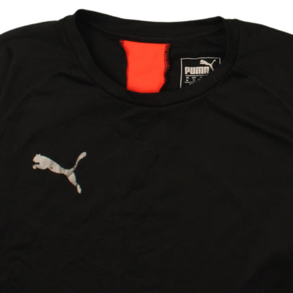 Puma Boys Black 13-14 Years Crew Neck Active T-Shirt