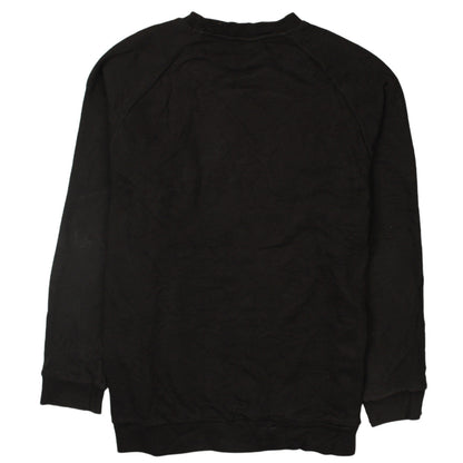 Adidas Womens Black Crew Neck Pullover Sweatshirt Size 14
