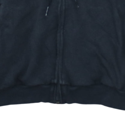 Adidas Women Black Full Zip Hoodie Size 12-14 Hooded Sweatshirt