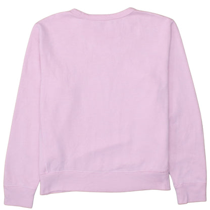 Ralph Lauren Women Pink Crew Neck Pullover Sweatshirt Size L Cotton Blend