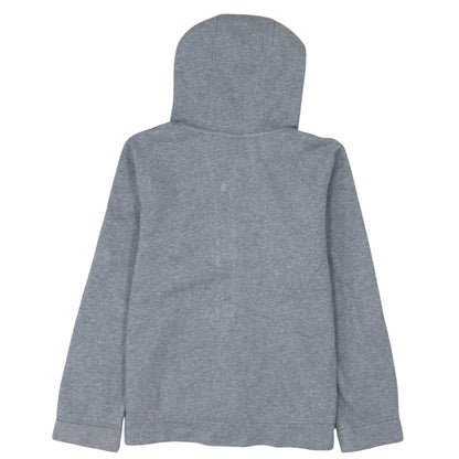 Nike Boys Grey Full Zip Hoodie L 147-158cm Fleece Lined Casual Sweatshirt