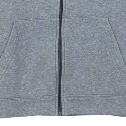Nike Boys Grey Full Zip Hoodie L 147-158cm Fleece Lined Casual Sweatshirt