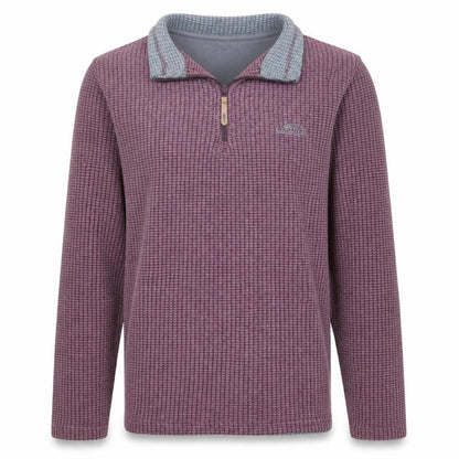 Weird Fish Men's Purple Fleece 1/4 Zip Pullover Jacket Size S