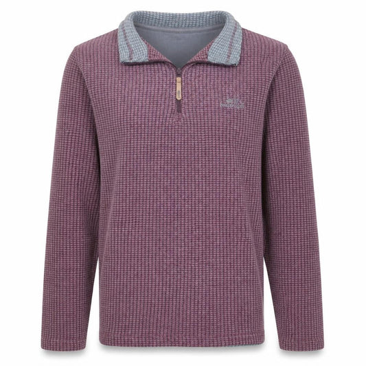 Weird Fish Men's Purple Fleece 1/4 Zip Pullover Jacket Size S