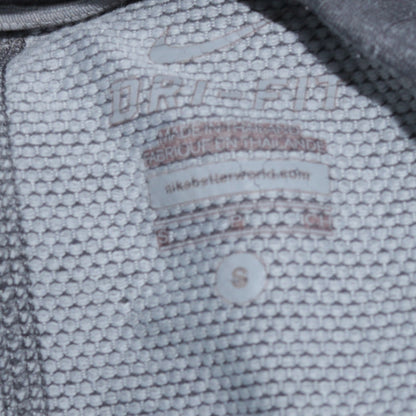 Nike Men's Grey Dri-Fit Running Long Sleeve Athletic Top Size S