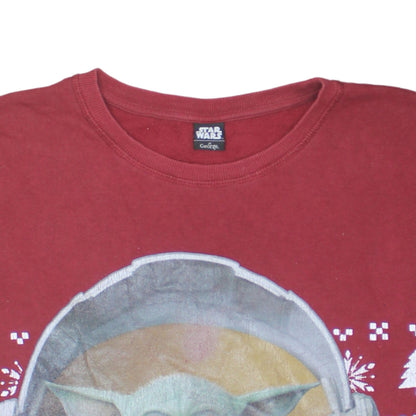 George Star Wars Men’s Red 3XL Pullover Christmas Sweatshirt