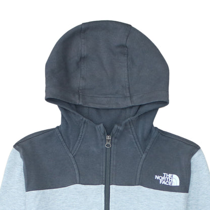The North Face Boys Grey Colourblock 1/4 Zip Hoodie XL Cotton Blend