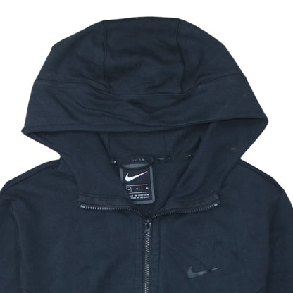 Nike Men's Black Full Zip Hoodie M Viscose Blend Casual Sportswear