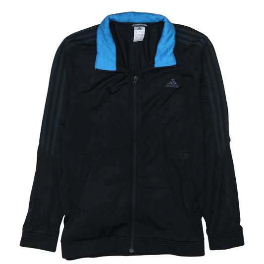 Adidas Men's Black Track Jacket Size L Full Zip Activewear