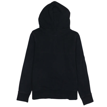 Adidas Women Black Size 12 Pullover Hoodie with Logo Print