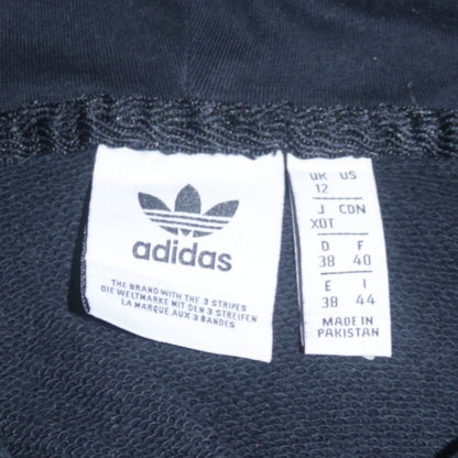 Adidas Women Black Size 12 Pullover Hoodie with Logo Print
