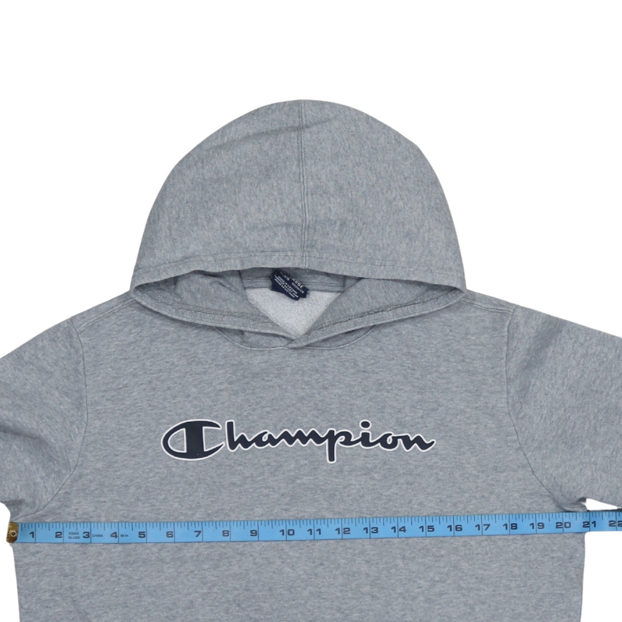 Champion Boys Grey Hoodie 15-16 Years Pullover Fleece Logo Sweatshirt
