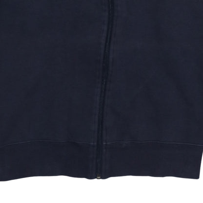 Fila Men's Blue Full Zip Hoodie L Sports Logo Fleece Sweatshirt