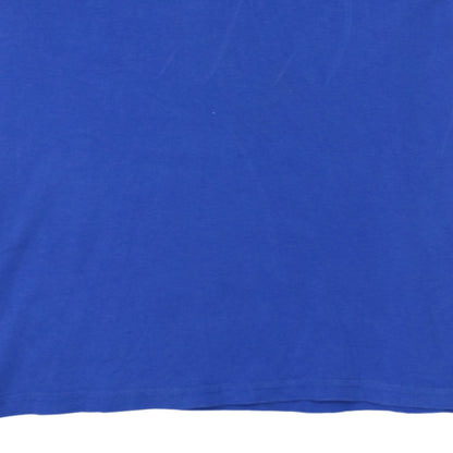Hugo Boss Men's Blue 3XL Cotton Collared Short Sleeve Polo Shirt