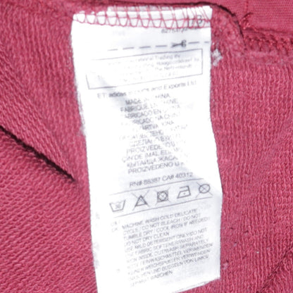 Adidas Women Burgundy Hoodie L 16-18 Pullover Hooded Sweatshirt