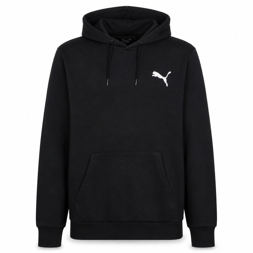 Puma Men's Black Pullover Hoodie Medium Fleece Sweatshirt