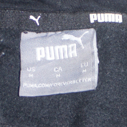 Puma Men's Black Pullover Hoodie Medium Fleece Sweatshirt