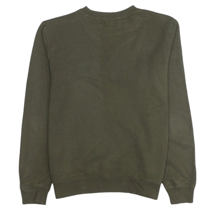 Tommy Hilfiger Men's Green Embroidered Logo Sweatshirt Size M