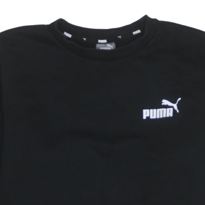 Puma Men's Black Crew Neck Sweatshirt Size M Regular Fit