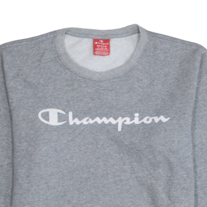 Champion Men's Grey Medium Pullover Sweatshirt Logo Graphic