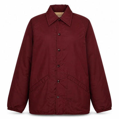 King Louie Womens Red Coach Jacket S Embroidered Retro College Style