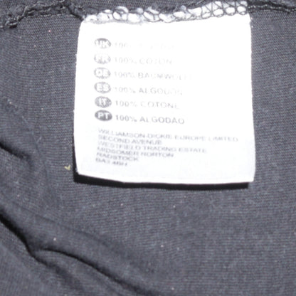 Dickies Men's Black Cotton Crew Neck Short Sleeve T-Shirt Medium