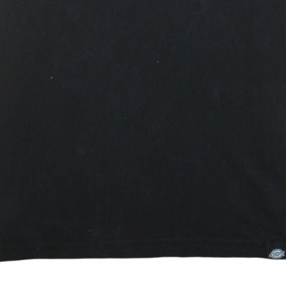 Dickies Men's Black Cotton Crew Neck Short Sleeve T-Shirt Medium