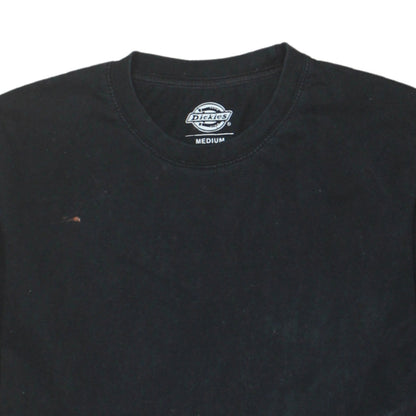 Dickies Men's Black Cotton Crew Neck Short Sleeve T-Shirt Medium