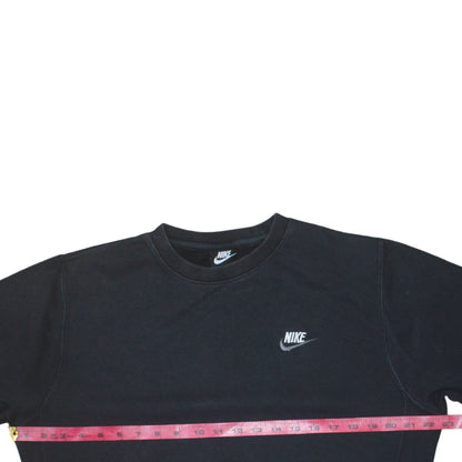Nike Men's Black Crew Neck Cotton Sweatshirt Size S