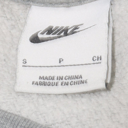 Nike Men's Grey Crew Neck Pullover Sweatshirt Size S