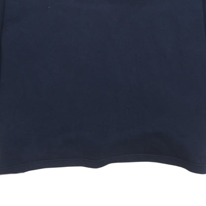 Fila Men's Blue 1/4 Zip Embroidered Logo Sweatshirt Size L