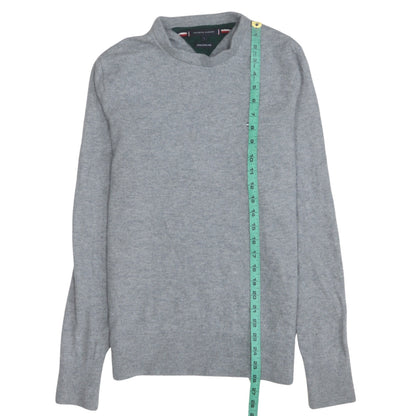 Tommy Hilfiger Men Grey Wool Crew Neck Jumper L