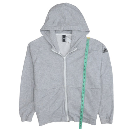 Adidas Women’s Grey Full Zip Hoodie XL Cotton Blend Casual