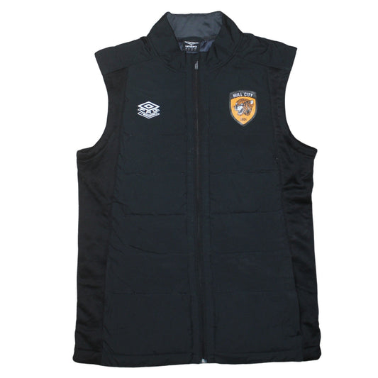 Umbro Hull City Men's Black L Bodywarmer Waistcoat Polyester Lined