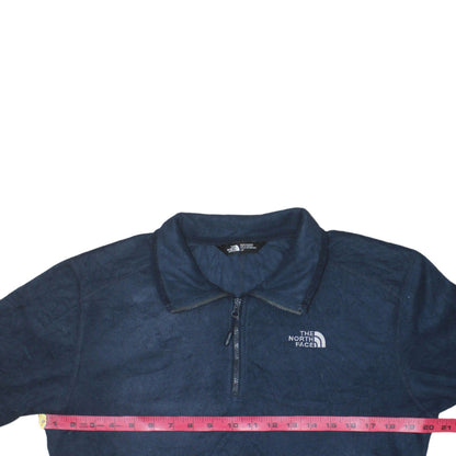 The North Face Men's Blue Fleece 1/4 Zip Pullover Sweatshirt S
