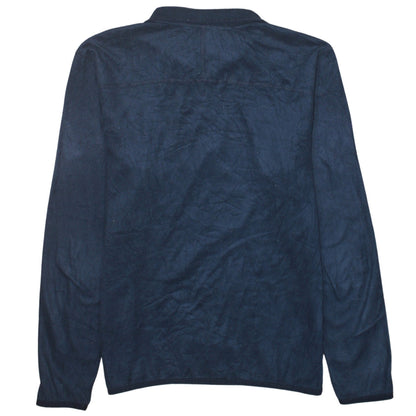 The North Face Men's Blue Fleece 1/4 Zip Pullover Sweatshirt S