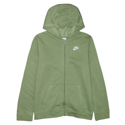 Nike Boys Green Full Zip Hoodie XL Fleece Sweatshirt