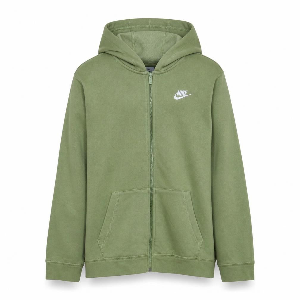 Nike Boys Green Full Zip Hoodie XL Fleece Sweatshirt