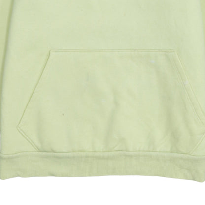 Puma Men's Yellow Pullover Hoodie M Logo Fleece Sweatshirt