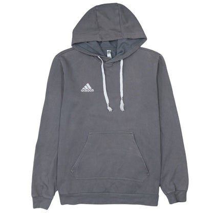 Adidas Men's Grey Pullover Hoodie Small Fleece Sportswear